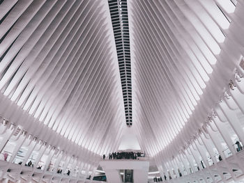 Low angle view of modern buildings in city
