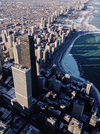 Aerial view of city