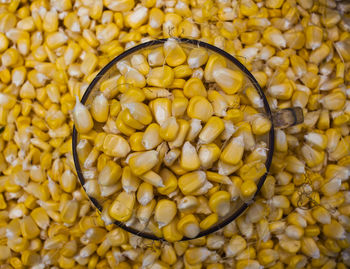 Full frame shot of yellow beans