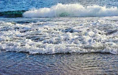 Scenic view of sea waves