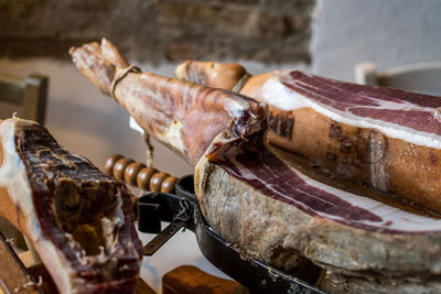 Close-up of meat for sale