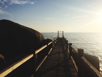 Pier on sea