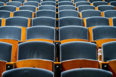 Empty chairs and tables