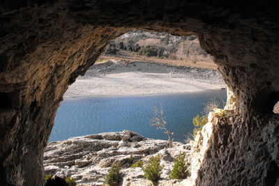 Scenic view of rock formations