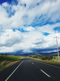 Road against sky