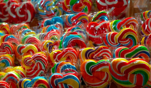 Full frame shot of multi colored candies