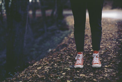 Woman with converse at belgrad forest