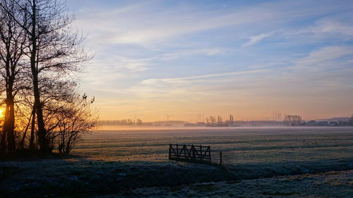 View of sea against cloudy sky