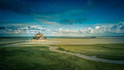 Scenic view of landscape against sky