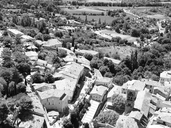 High angle view of cityscape