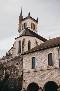 Low angle view of building against sky