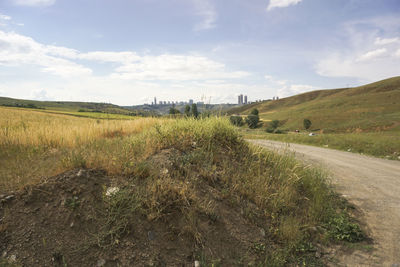 Scenic view of landscape against sky