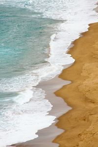 High angle view of beach