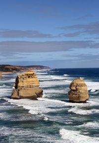 12 apostles rock formations in ocean