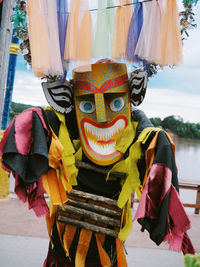 Ghost mask colorful thai festival - phi ta khon, thailand traditional at at loei province thailand