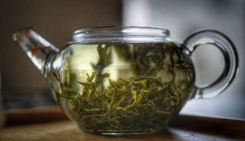 Close-up of tea on table