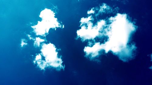 Low angle view of clouds in sky