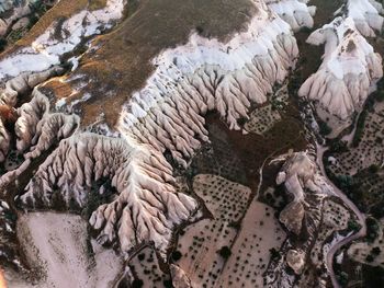 Aerial view of dramatic landscape