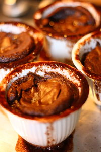 Close-up of dessert on table