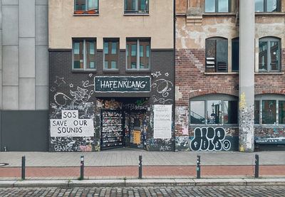 Graffiti on building wall