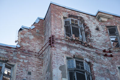 Low angle view of old building