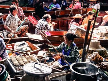 Man preparing food