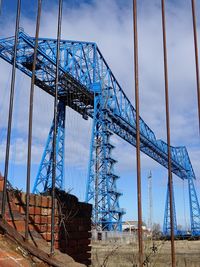 Low angle view of bridge against sky