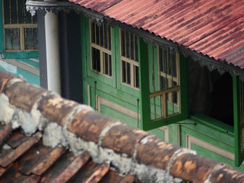 Roof of building