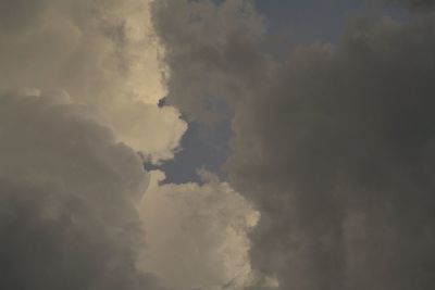 Low angle view of cloudy sky