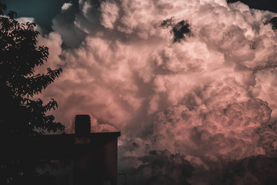 Low angle view of storm clouds in sky