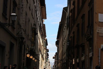 Low angle view of buildings against sky