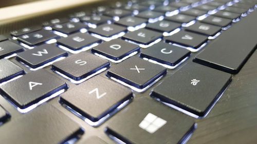 Close-up of computer keyboard