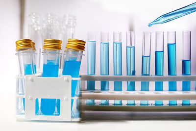 Close-up of laboratory equipment