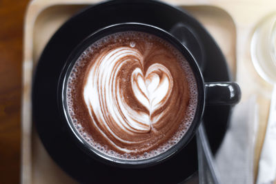 Close-up of coffee hot cocoa