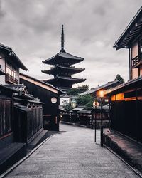 View of cathedral against cloudy sky