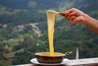 Food from top view of trabzon .. 