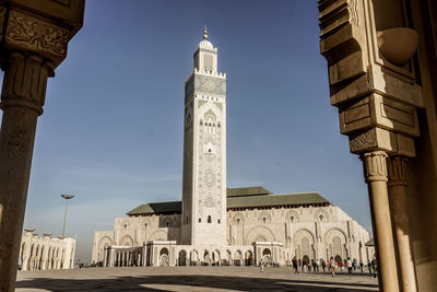 Low angle view of historical building against sky