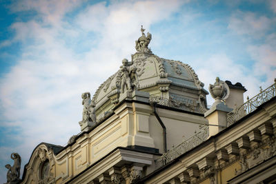 Low angle view of building against sky