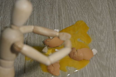 Close-up of food on table