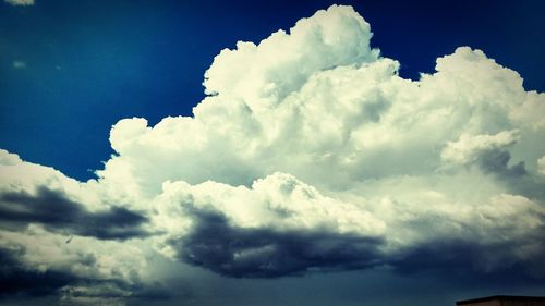 Low angle view of clouds in sky