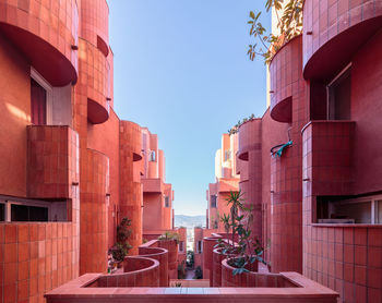 Low angle view of buildings against sky