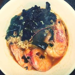 Close-up of served food