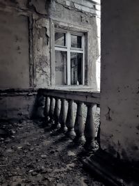 Interior of abandoned house