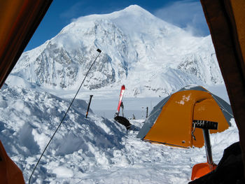 Snow covered mountain