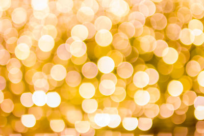 Defocused image of illuminated lights