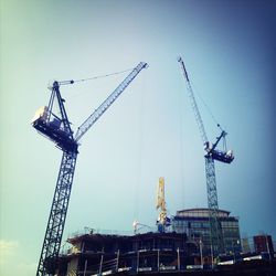 Low angle view of construction site