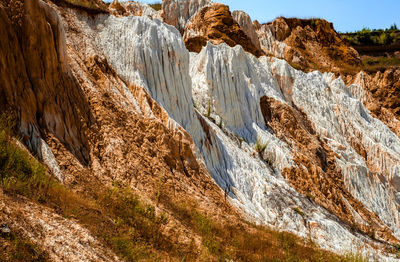 Scenic view of rock formations