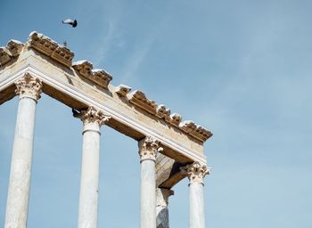 Low angle view of historical building