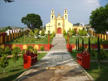Built structure in front of building