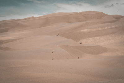 Scenic view of desert against sky